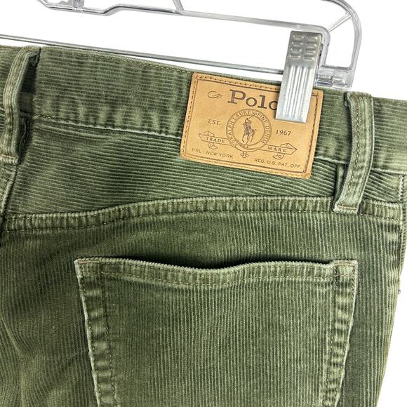 Polo Ralph Lauren Men's Green Corduroy Straight Leg Pants 32 x 32 - Picture 5 of 6